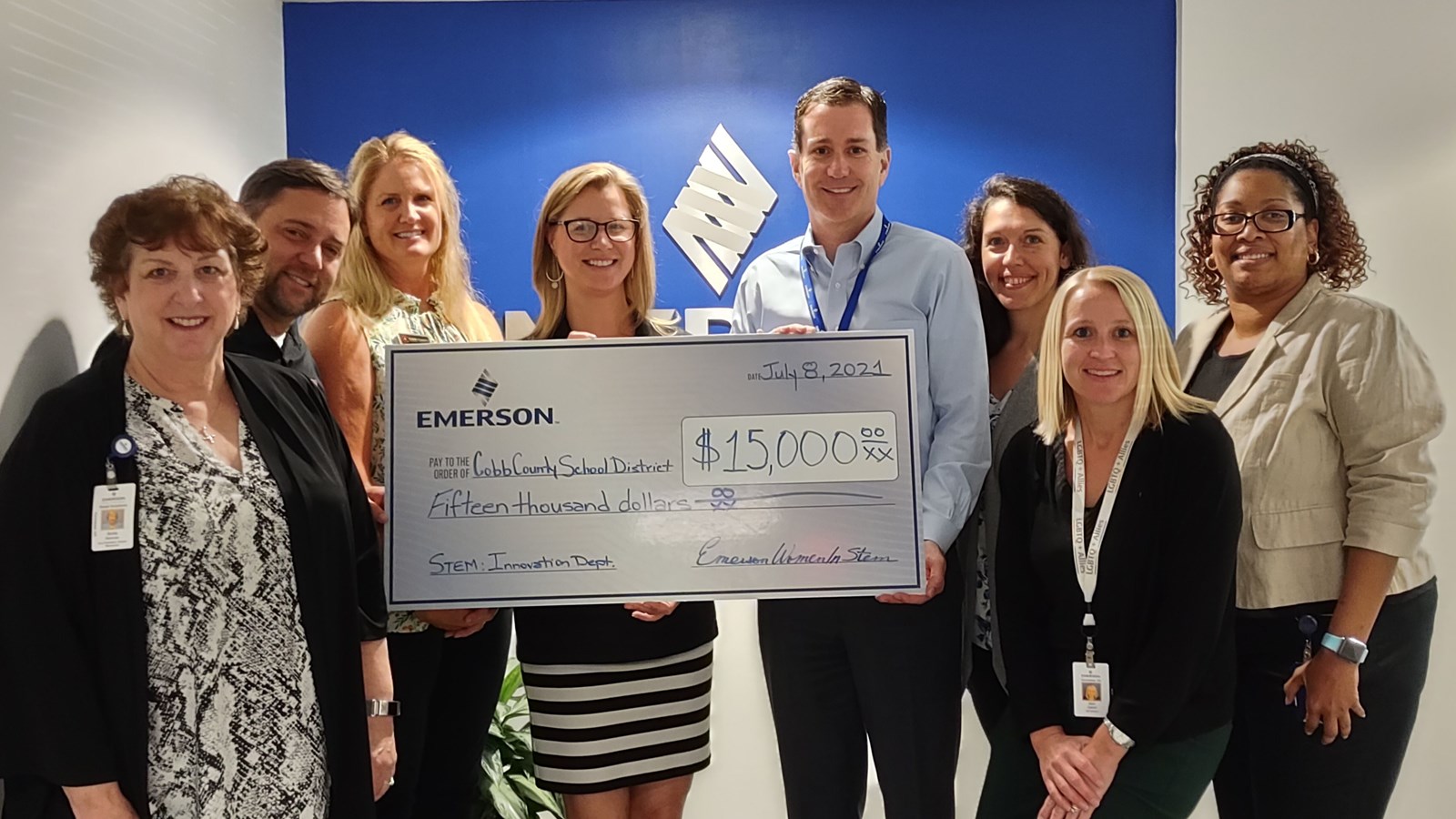 Emerson donation goes to support STEM programs in Cobb Schools